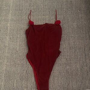 Oseree Red One-Piece Swimsuit